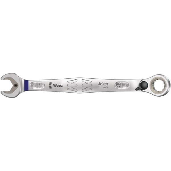 WERA ヴェラ コンビネーション ラチェットレンチ JOKER 角度付きラチェットヘッド スパナ部内側口幅7/16inch 全長165mm 020077