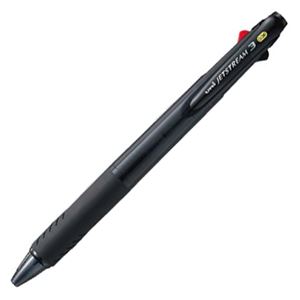 【ポイント最大12倍！4/18いちばの日+W勝利】 （まとめ） 三菱鉛筆 3色ボールペン ジェットストリーム3 0.38mm 軸色（透明黒） SXE340038T.24 1本 【×15セット】 5,657円