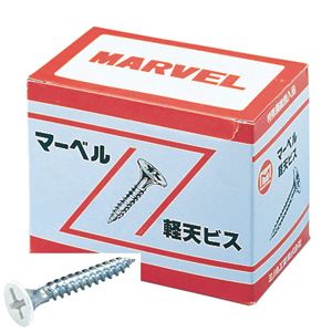 (まとめ)軽天ビス/ネジ 【フレキヘッド (白頭)25mm/1000本入×2セット】 マーベル K-25FC