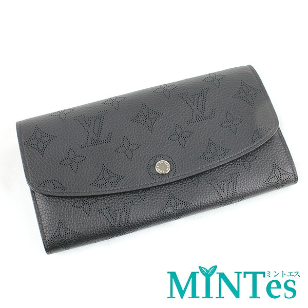 Louis Vuitton ルイヴィトン モノグラム アンプラント ポルトフォイユ イリス 二つ折り長財布 M60143 ノワール アンプラントレザー 人気 定番 【中古】｜MINTes