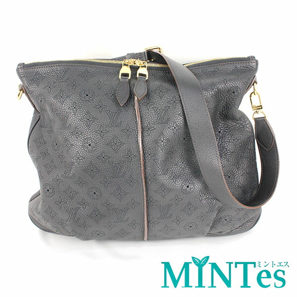 Louis Vuitton ルイヴィトン マヒナ セレネ PM 2WAY ショルダーバッグ M94035 ノワール マヒナレザー 大電気容量 小旅する 【中古】