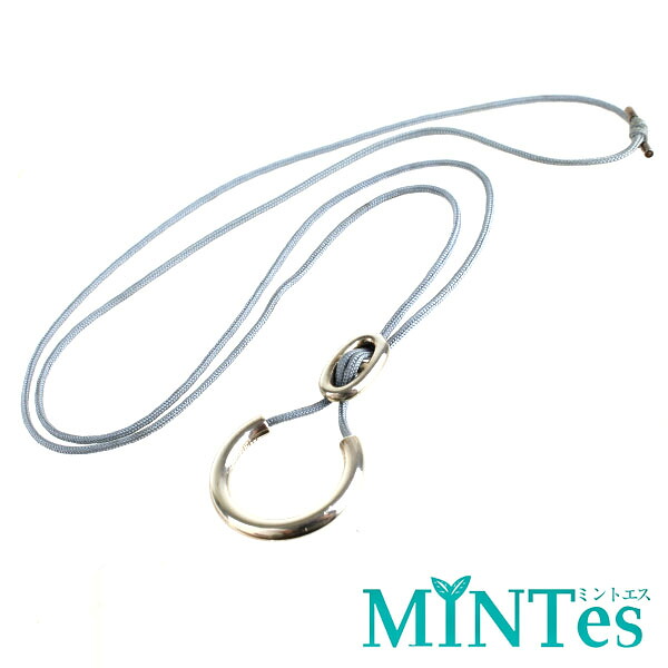 Hermes エルメス シェーヌダンクル スキッパー ネックレス シルバー ライトブルー SV925 アクセサリー ワンポイント 【中古】|MINTes