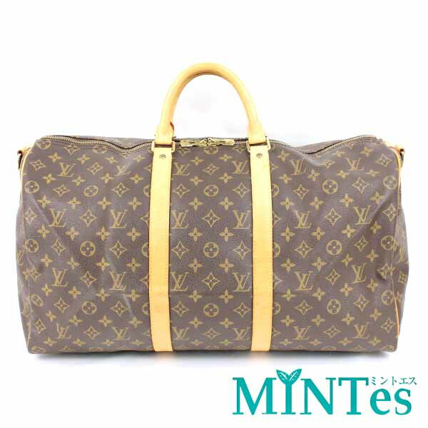 Louis Vuitton ルイヴィトン モノグラム キーポル バンドリエール 50 ボストンバッグ M41416 赤銅色 帆布 【中古】