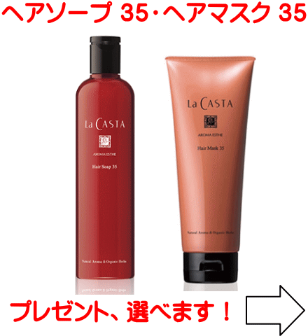 【送料無料】ラカスタ アロマエステ ヘアソープ３５ 300ml ＆ヘアマスク３５ 230mg セット（ラ・カスタ） R