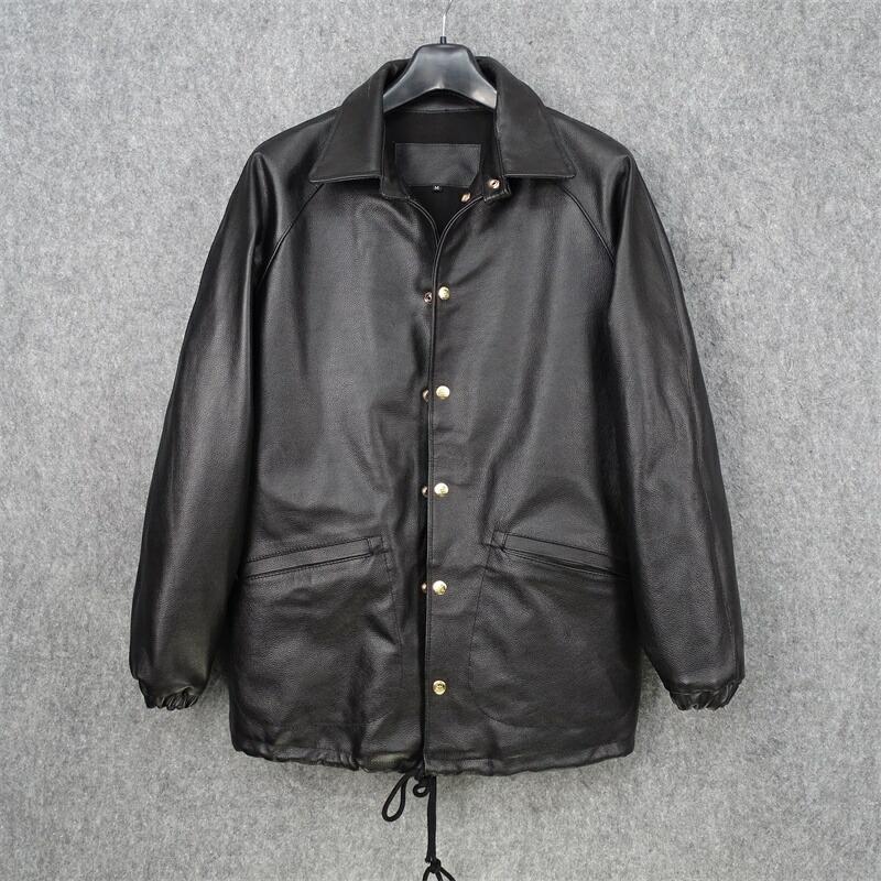 なめし革上衣  牛皮 御前上等 雅びやか 心地よい ライダースジャケット 革ジャン S?4XL 黒 メンズ レディース 皮ジャン