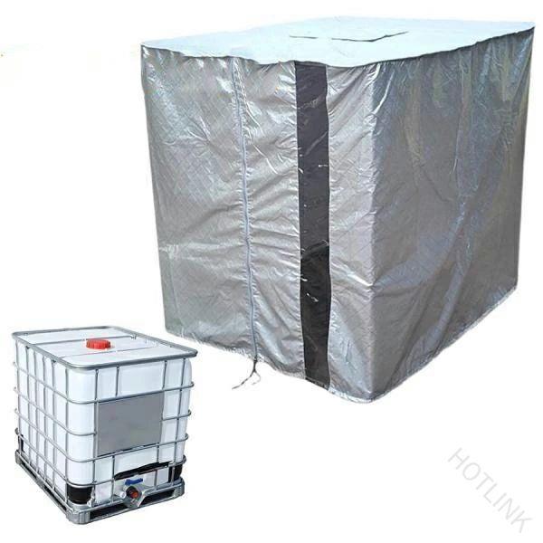 1000l 用 Ibc トート 押しかぶせる 降雨 貯蔵タンク 押しかぶせる 水 貯蔵タンク ターポリン 1000L Ibc 入れもの ターポリン 水 貯蔵タンク ターポリン Ibc 押しかぶせる UV 保護すること 写真フィルム しろがね色 貯蔵タンク 大きさ