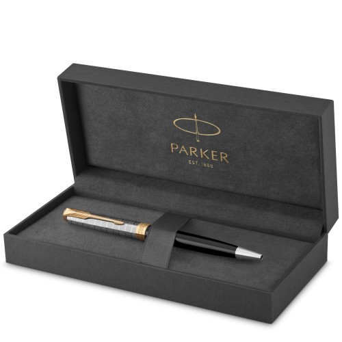 PARKER パーカー ボールペン ソネット プレミアム メタルブラックGT 中字 油性 ギフトボックス入り 正規輸入品 2119787｜くらしのケアマーケット店