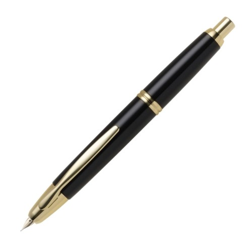 PILOT 万年筆 キャップレス ノック式 金ペン EF(極細字) ブラックマイカ FC1BKMEF パイロット｜くらしのケアマーケット店