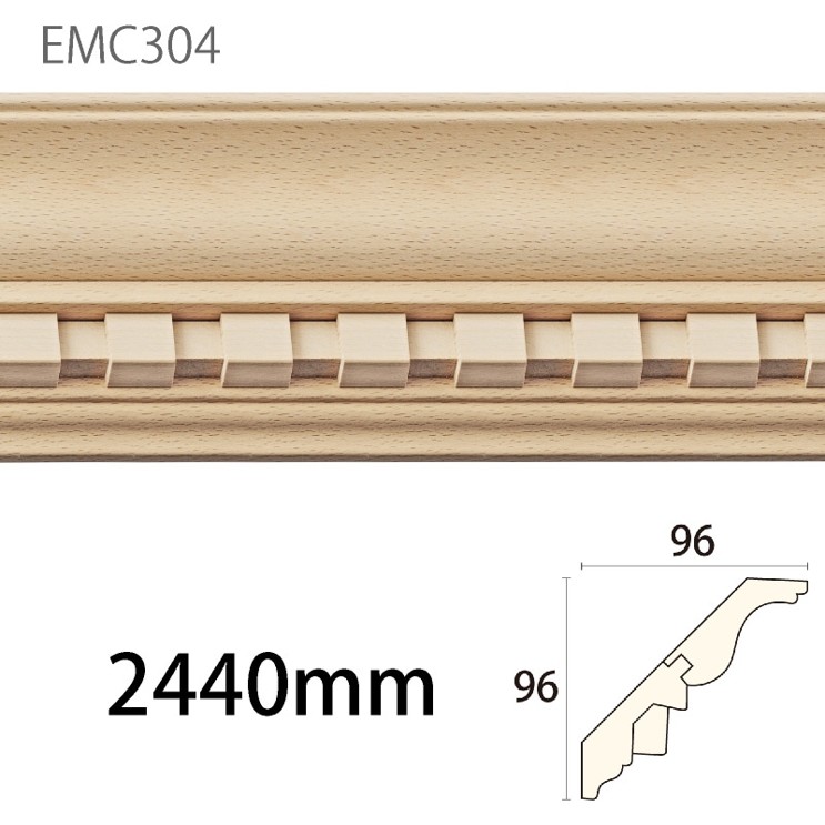 みはし サンエバモール EMC304BN ブナ 内装用 木製モールディング 廻り縁|建材プロShop みっぱら
