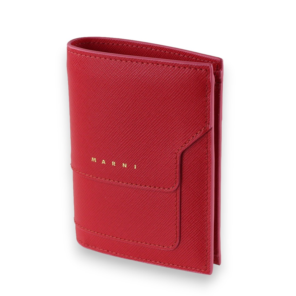 翌日発送可能】 マルニ 財布 二つ折り MARNI PFMOQ14U17 レッド系 小物