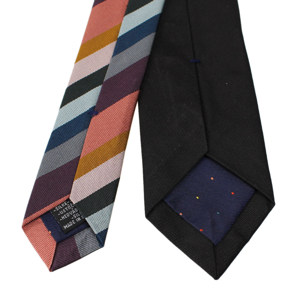 ポールスミス タイ メンズ Paul Smith M1a 0tie E406 79 ブラックマルチ系 ストライプ ファッション雑貨 小物 Almarkhiyagallery Com