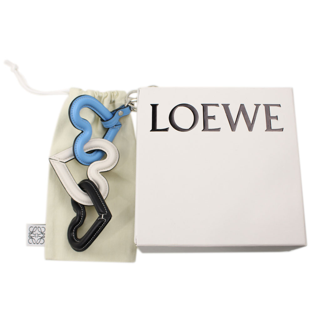 ロエベ キーケース・キーリング LOEWE ブルーマルチ系 ハート 財布