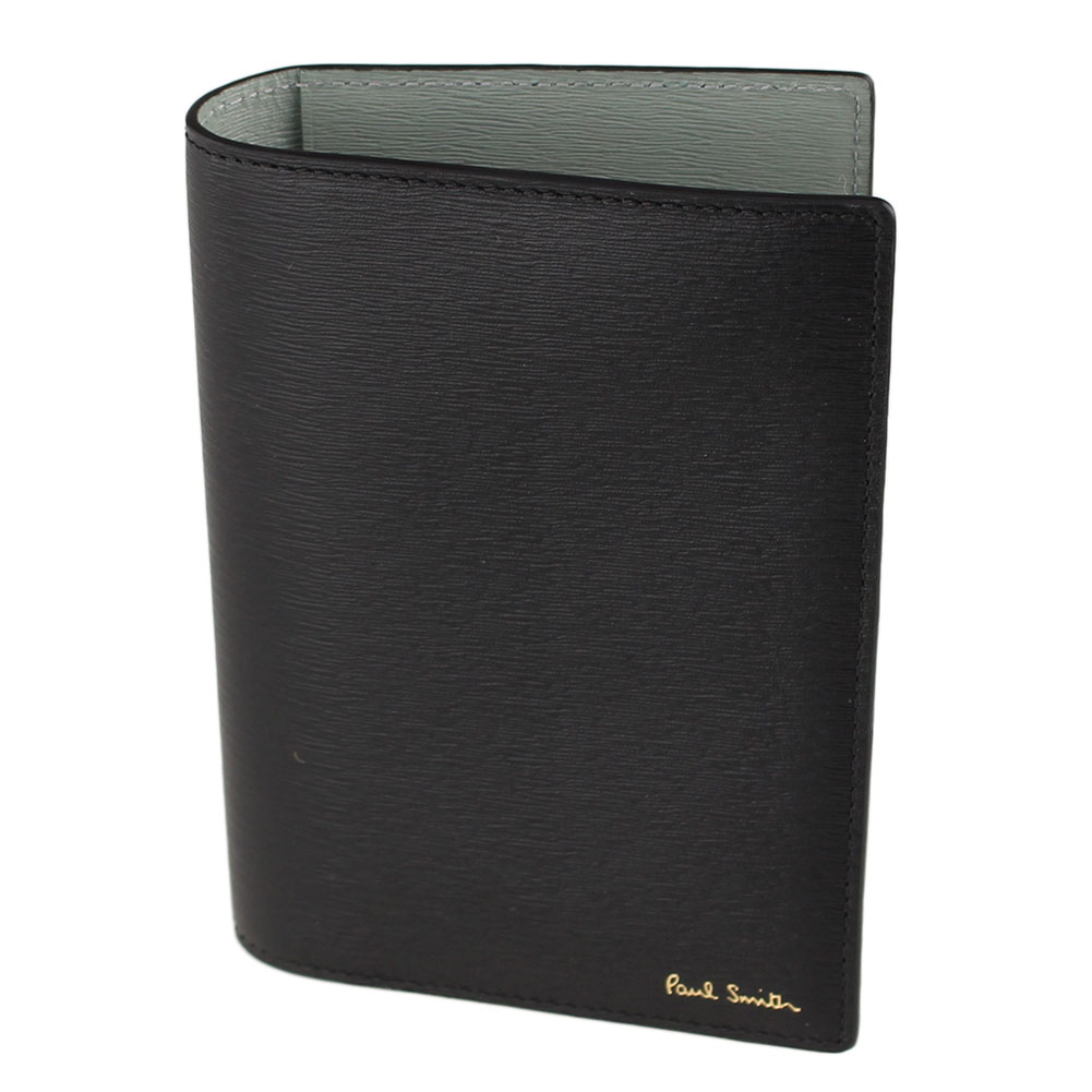 ポールスミス カードケース パスケース 二つ折り パスポートケース Paul Smith 5022 Astrgr Black Moss ブラック系 グリーン系 バイカラー 財布 小物 レディース メンズ兼用 最大85 オフ