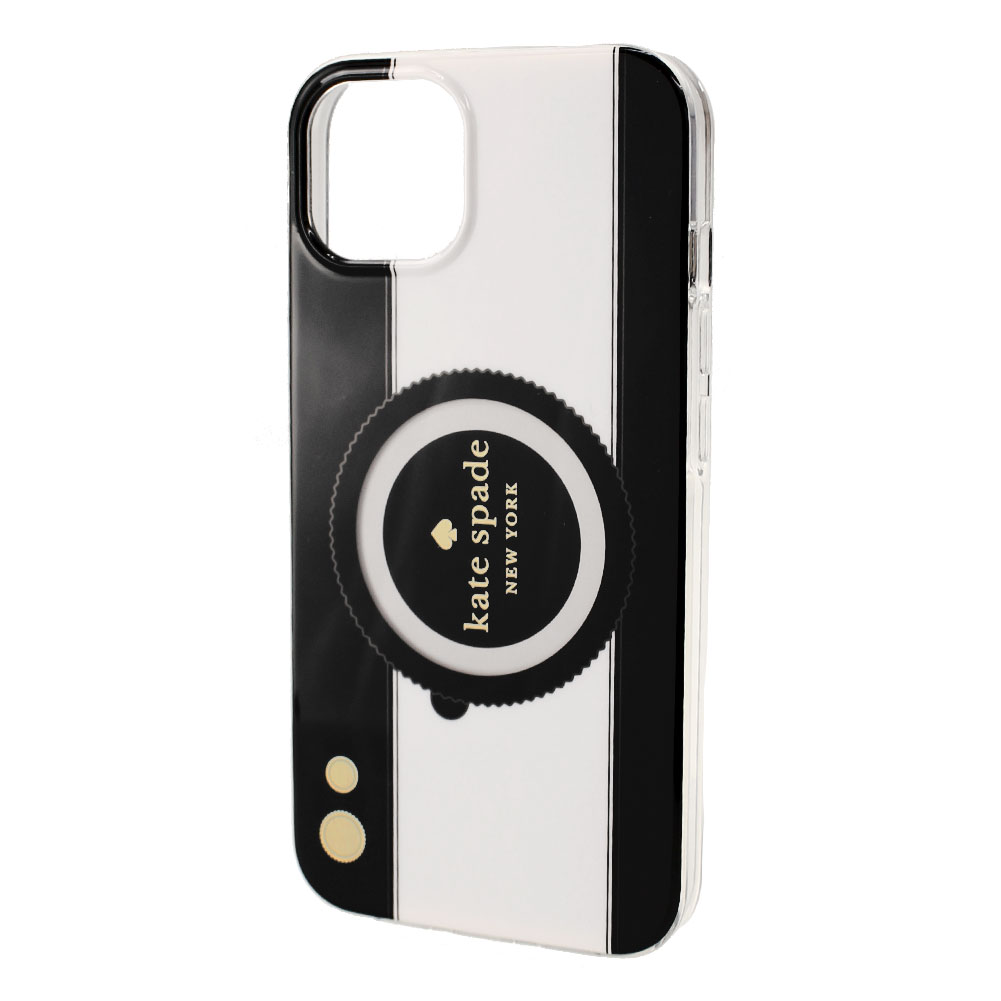 ケイトスペード iPhoneケース iPhone 13 Pro Max ハードケース KATE SPADE k8184 960 ホワイト×ブラック 白  バイカラー スマホケース レディース | ミッピーナ