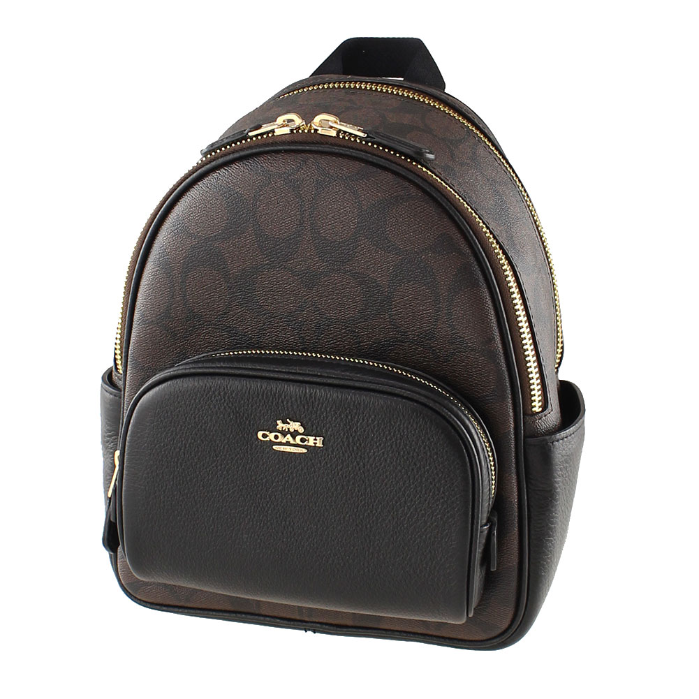コーチ リュック バックパック モノグラム COACH c8604 imaa8 ブラウン×ブラック 黒 バイカラー バッグ レディース | ミッピーナ