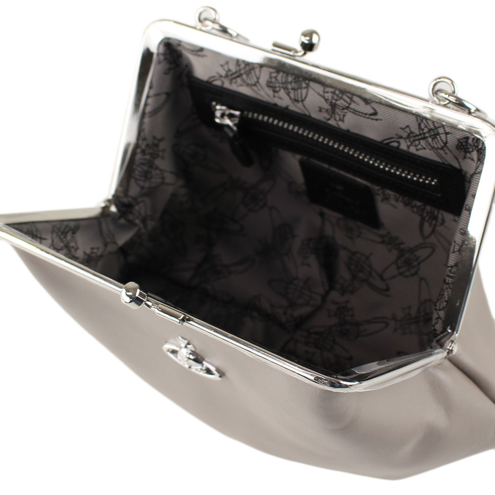 ヴィヴィアン 胴ウッド 肩カバン ポシェット 手提バッグ Vivienne Westwood 5052 P401 薄墨色系列 斜掛け クロースボディ バッグ バッグ レディース ヴィヴィアン ウエストウッド ショルダー ポシェット 返品適当 Vivienne Westwood ショルダーバッグ Ficap Fr