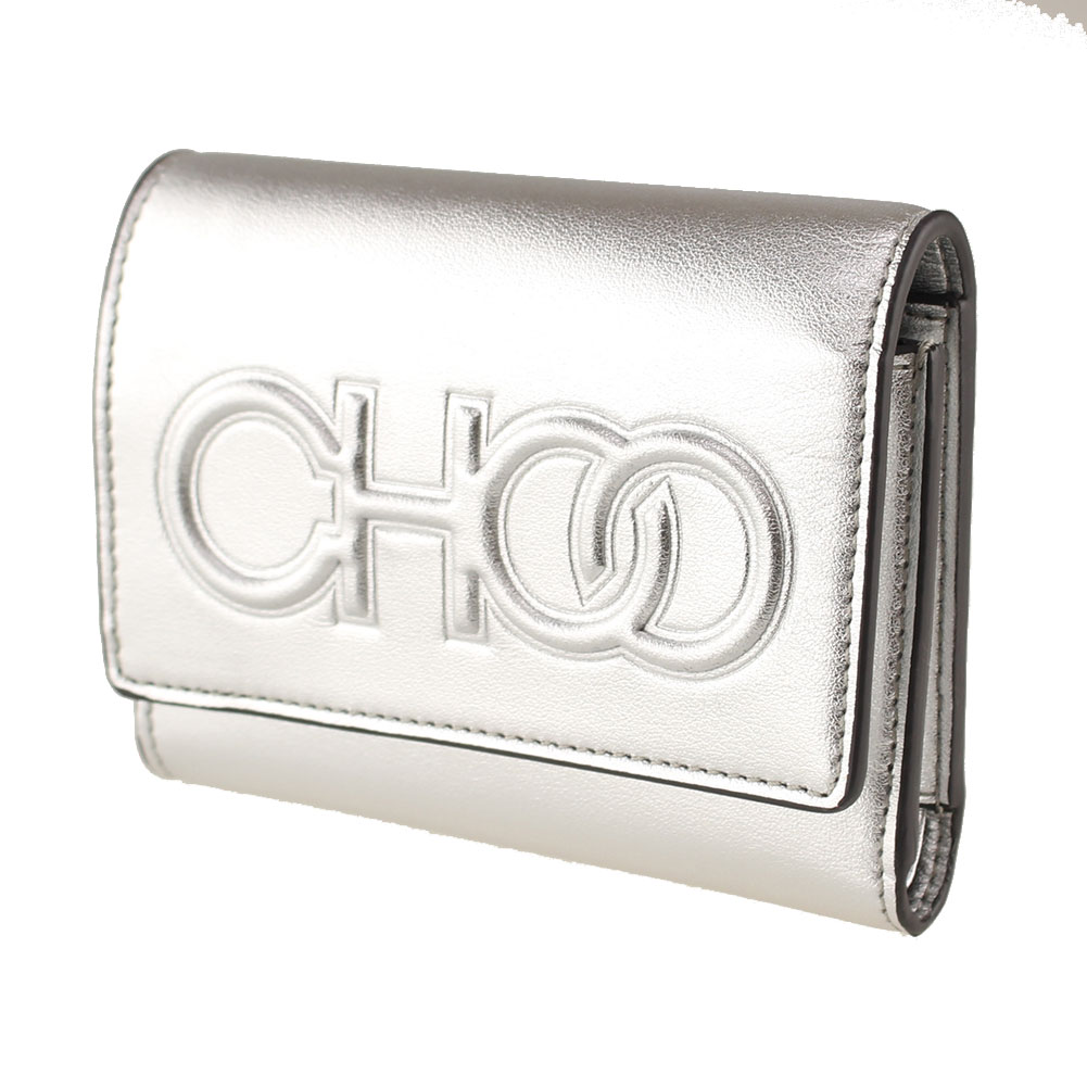 ❤️Jimmy Choo 三つ折り財布　シルバーグレー❤️