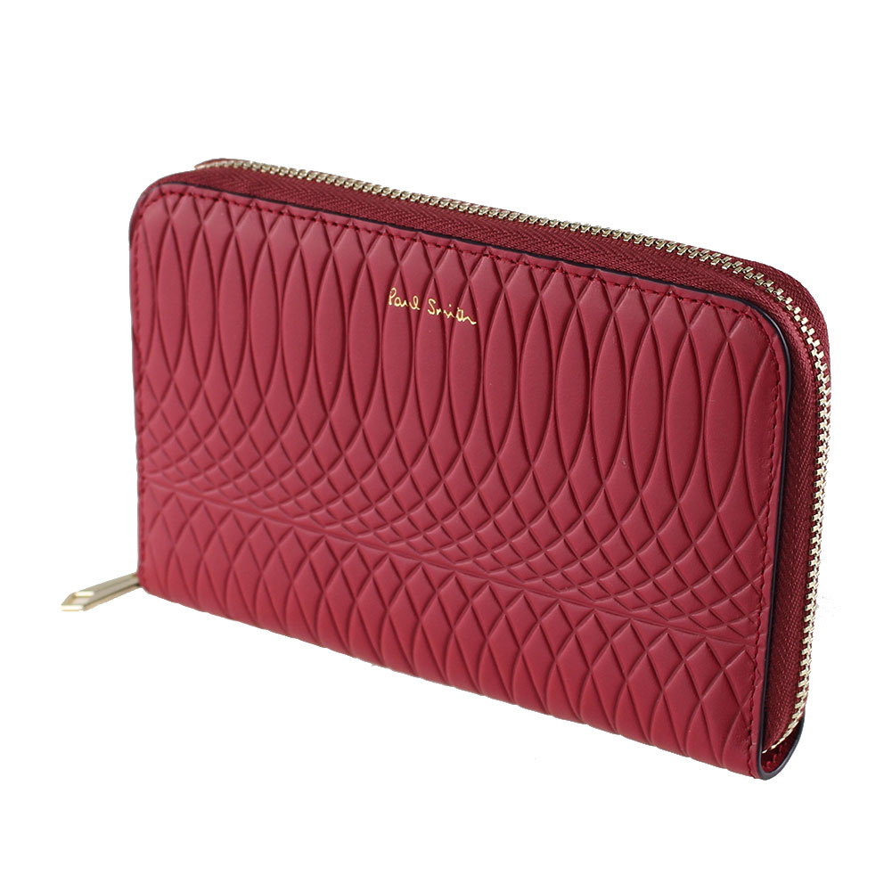 ポールスミス 財布 二つ折り ラウンドファスナー ジップ Paul Smith 5216 0006 23 レッド系 財布 小物 レディース Natural Gaz Org