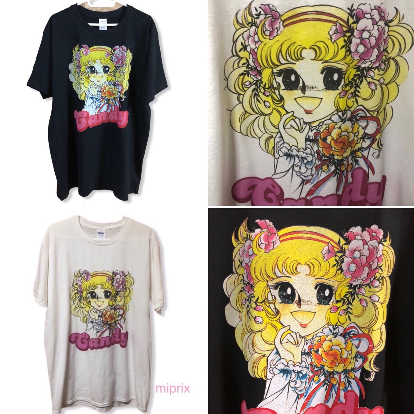 楽天市場 再入荷 キャンディキャンディtシャツ 懐かしアニメ レトロ レディース プリントtシャツ 可愛い ７０年代 アニメtシャツ キャンディキャンディコミックス インポートアクセサリー Miprix