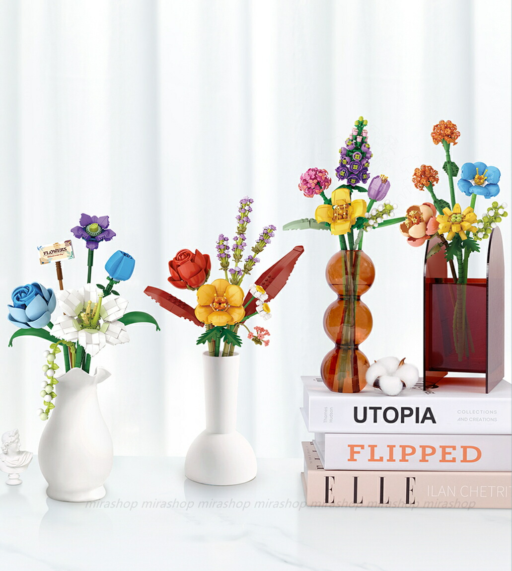 楽天市場】LOZ ブロック フラワー盆栽 LEGOフラワー 互換不可ブロック