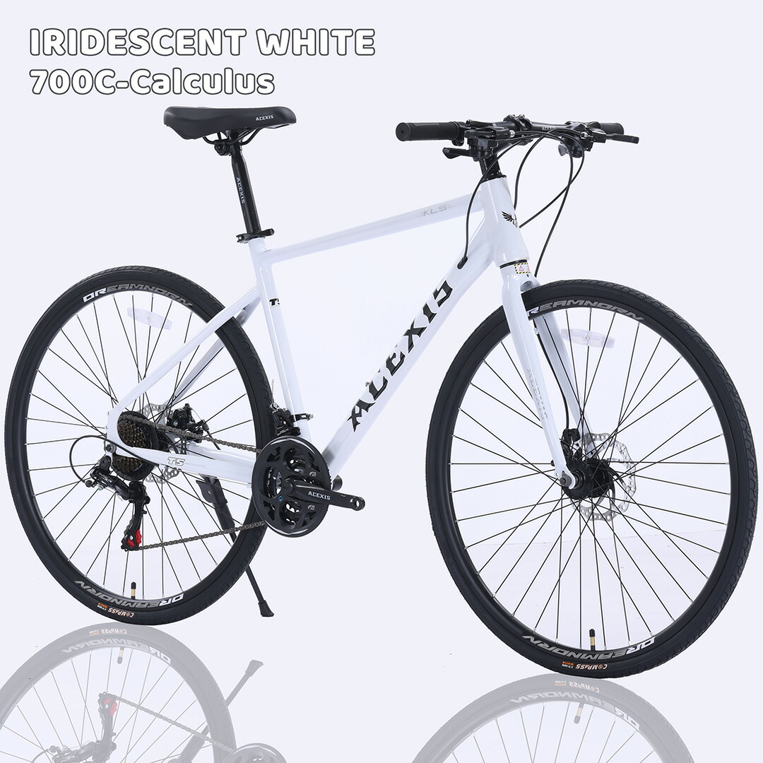 楽天市場】クロスバイク 自転車 ACEXIS シマノ21段変速 適応身長160cm