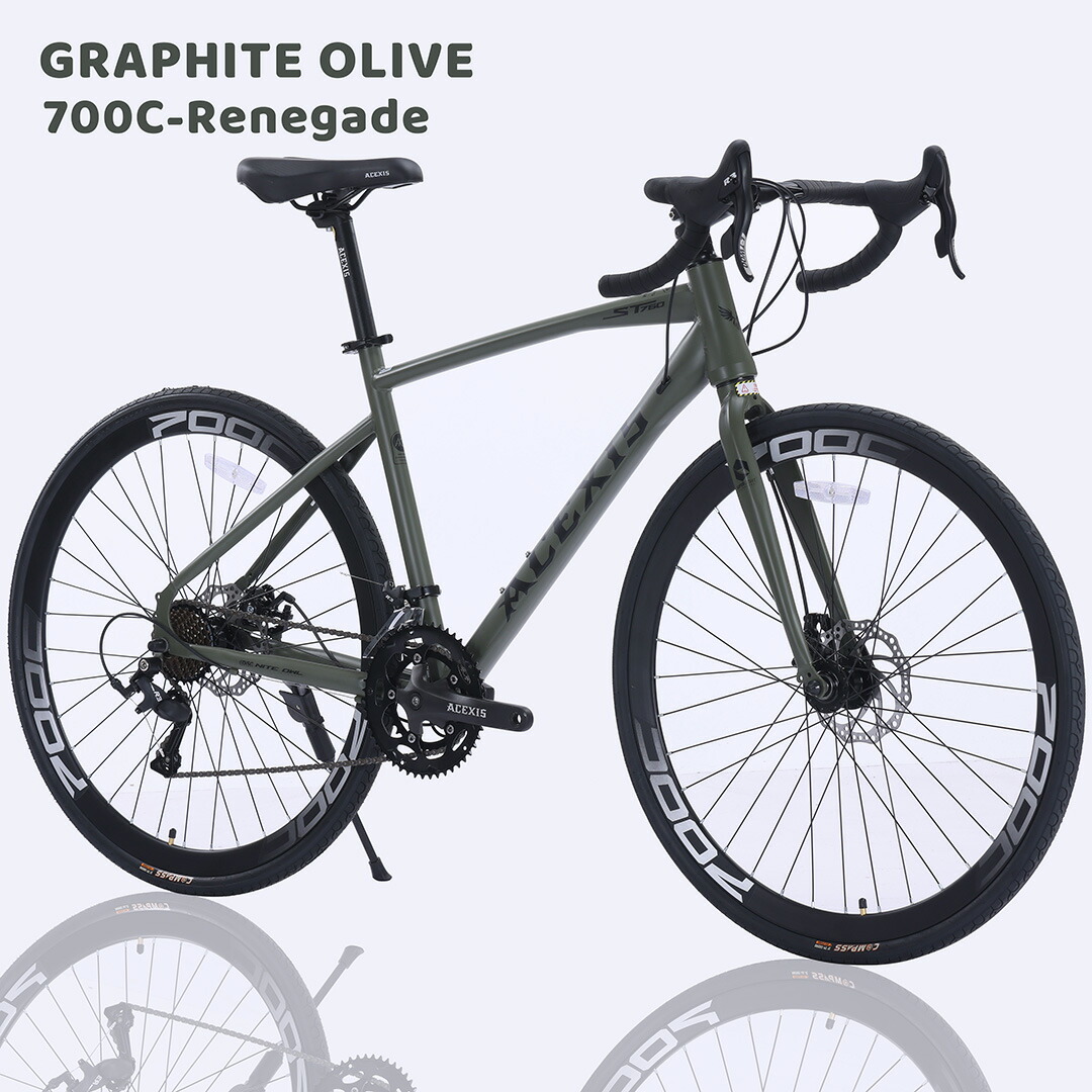 楽天市場】ロードバイク 自転車 ACEXIS L-TWOO 16段変速 適応身長160cm