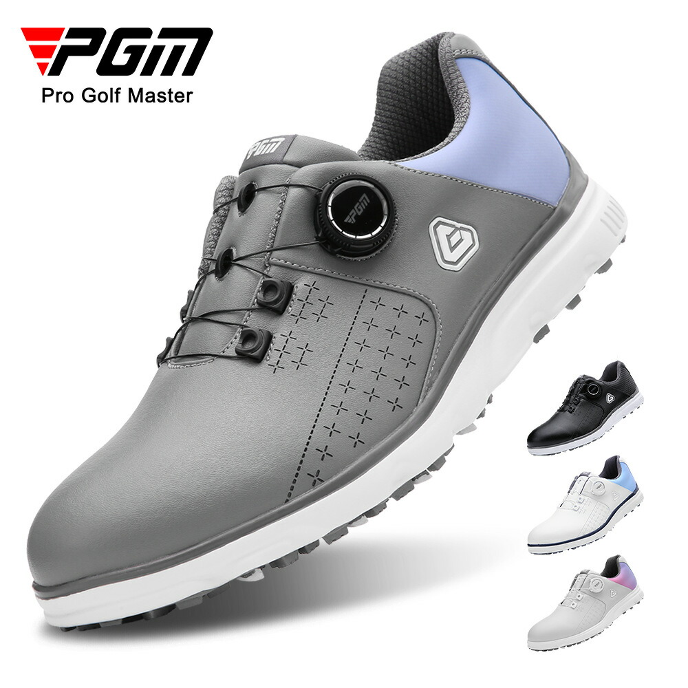 PGM ゴルフシューズ ダイヤル式 BOA スパイクレス スニーカータイプ メンズ 歩きやすい 疲れにくい 快適 紐なし golf 25.0cm~28.0cm
