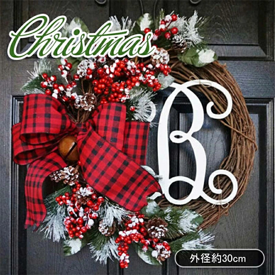 楽天市場】【SS期間限定40％OFF】 クリスマスリース トナカイ 大きめ