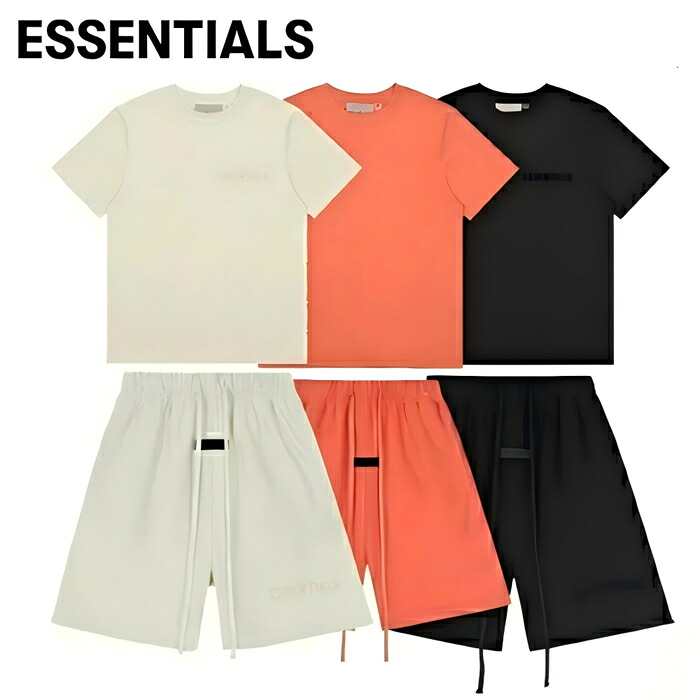 ESSENTIALSエッセンシャルズ セットアップショートパンツ Ｔシャツ2点 柔らかい セットアップ 通気性 通勤 快適 ファッシュ 男女兼用 送料無料 [並行輸入品]｜MIRAESTATE 8,968円