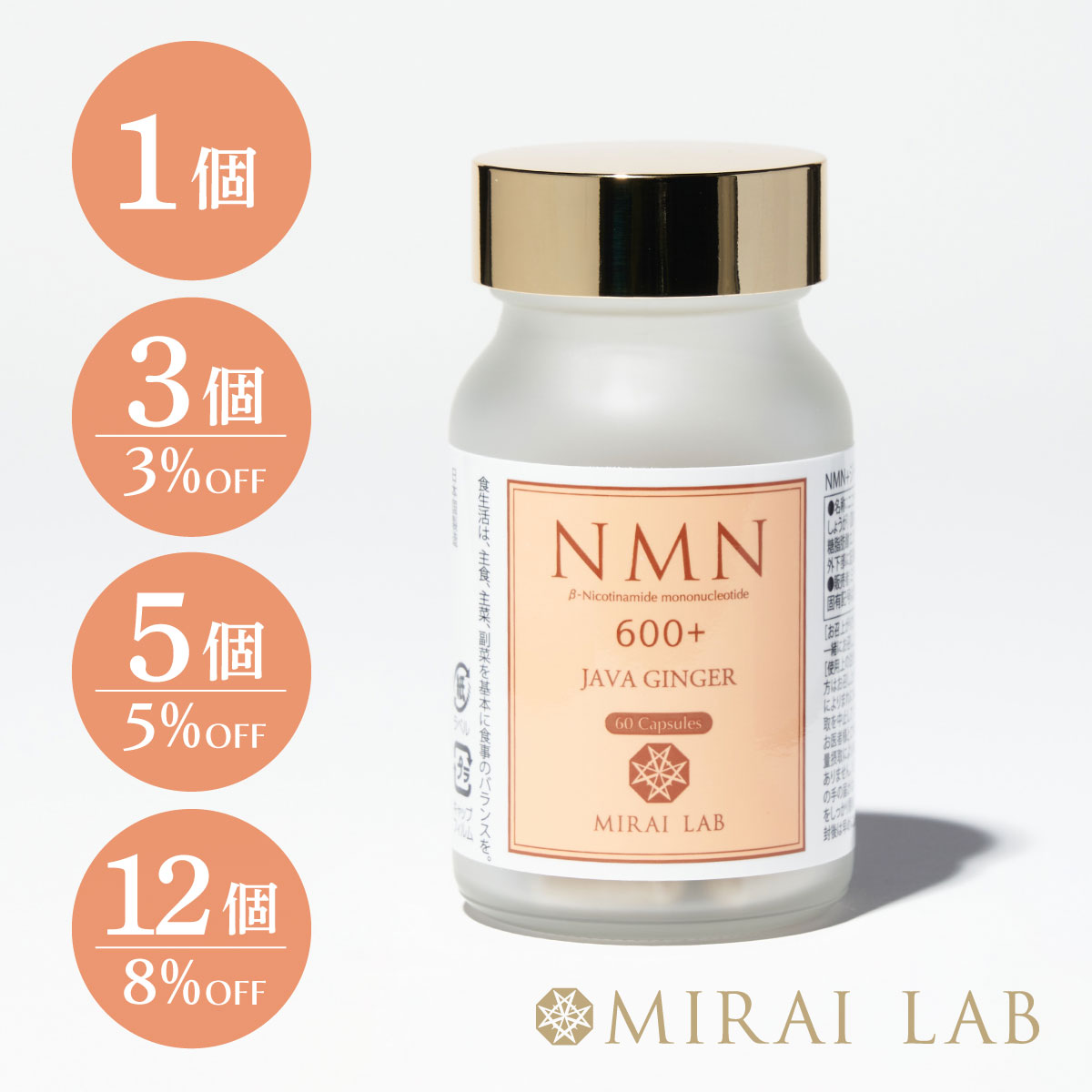 楽天市場】【MIRAILAB 完全β型NMN】ミライラボ NMN ＋レスベラ