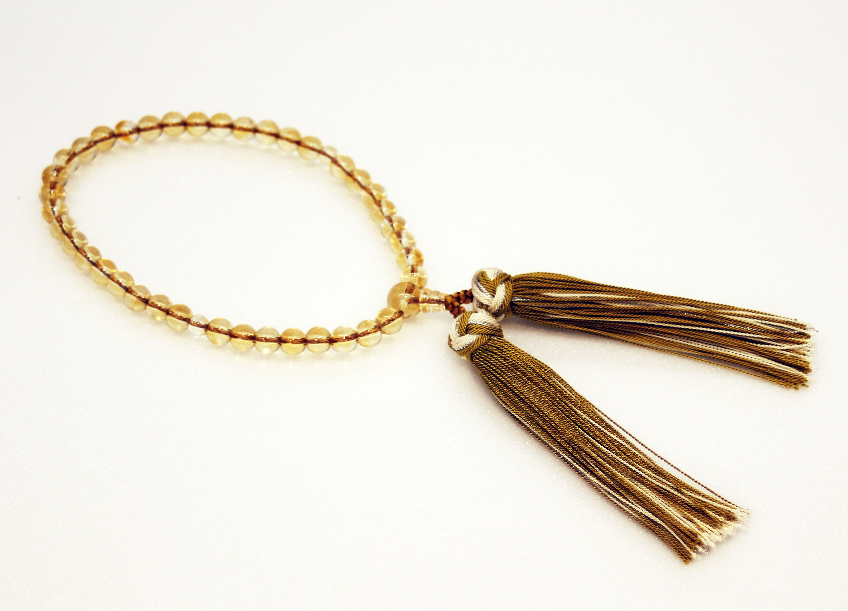数珠　黄水晶　女性用｜霊園・墓石・仏壇の松戸家 10,175円
