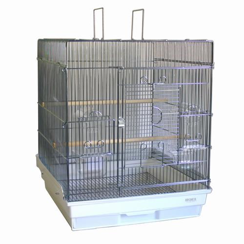 HOEI 465オウム ホワイト 鳥かご HOEI 鳥かご HOEI 465オカメステンレス ホワイト （46