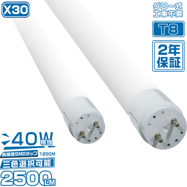 楽天市場】led蛍光灯 直管 40W型 広角320度 2300LM 「10本セット