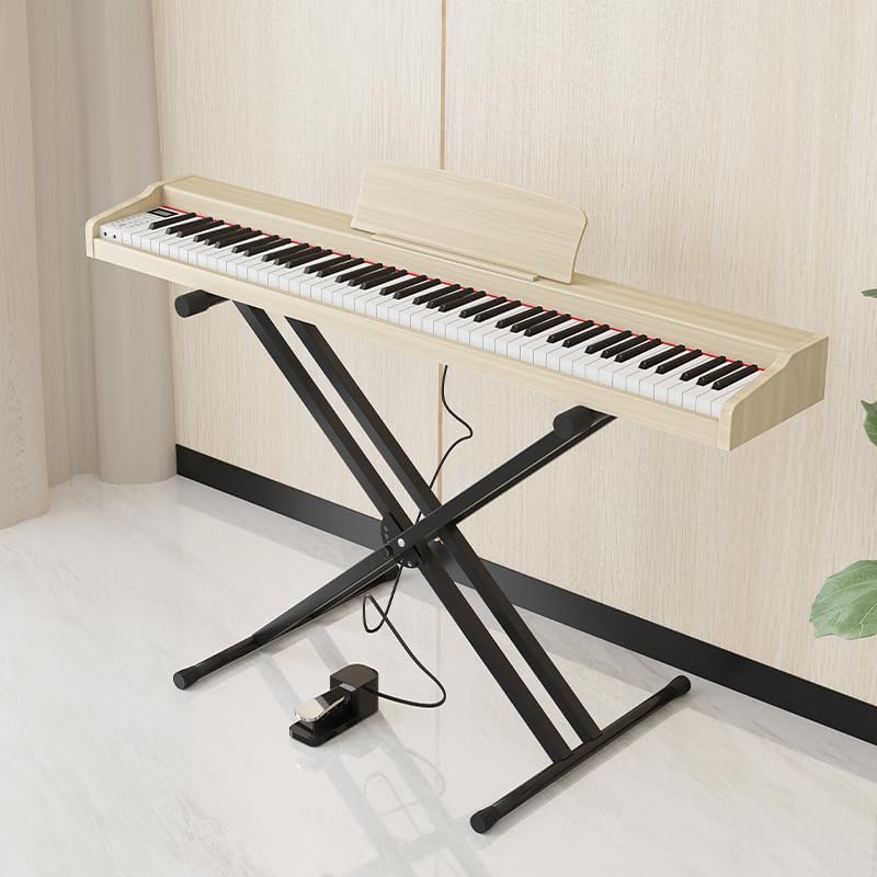 楽天市場】Starfavor電子ピアノ88鍵盤折り畳み式充電型198種音色、198