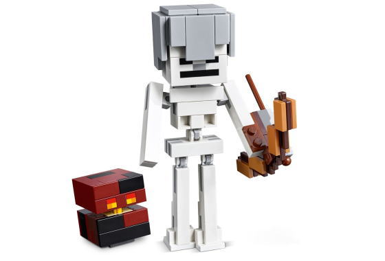 楽天市場 レゴ マインクラフト マインクラフト ビッグフィグ スケルトンとマグマキューブ 未来屋 楽天市場店