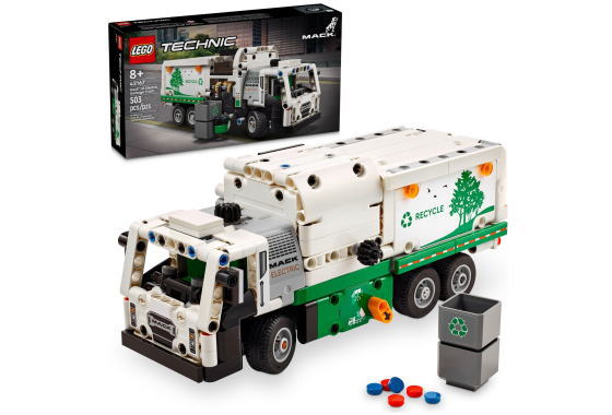 レゴ 方法 42167 Mack LR Electric ゴミリコール車