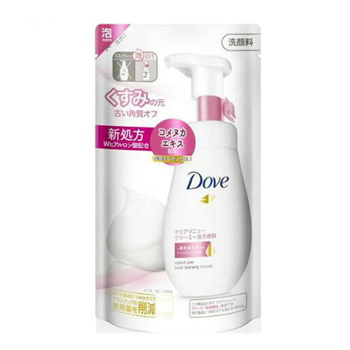 【楽天市場】ユニリーバ・ジャパン Dove ダヴ クリアリニュークリーミー泡洗顔料 つめかえ用 140ml 【4902111738178