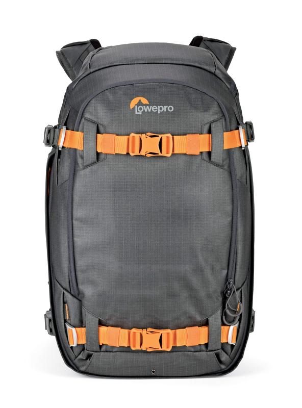 置き目労働者階級(Lowepro) 写真機背嚢 ウィスラー BP450AW II うしろ側容器に並べる GRL サステナブル原料品召しかかえる緑であること伝達ルート続きもの スキーの板 スノーボード滑りだし可 三脚架滑りだし可 撥水工業 レインカバー嘱する 15イ