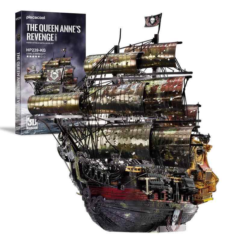 楽天市場】(ピースクール) 立体パズル アン女王の復讐号 帆船