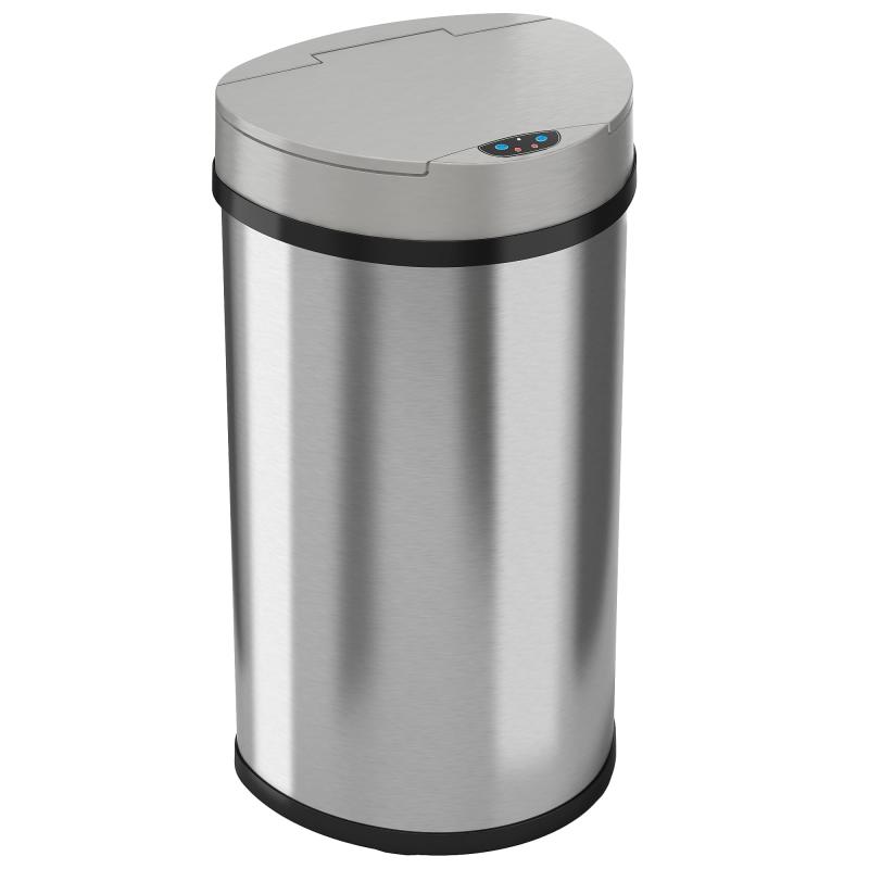 iTouchless Round Sensor Trash Cans with AbsorbX Filters