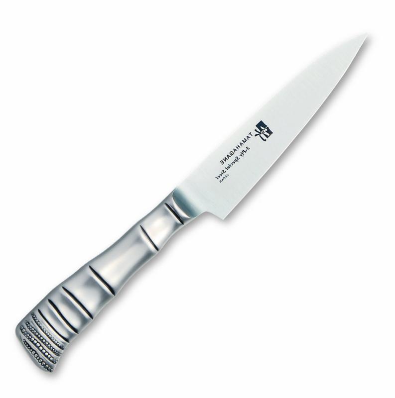 片岡製作所 ペティナイフ シルバー 120mm 日本製 TAMAAE 竹 モリブデン・バナジウム鋼 割込 TK-1108