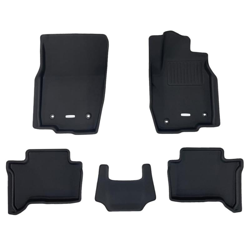フロアマット 立体タイプ 1台分セット ランドクルーザー250 GDJ250W / TRJ250W R6(2024)/4~ 5人乗 ラバータイプ ブラック ET-1627 5EETB1627K