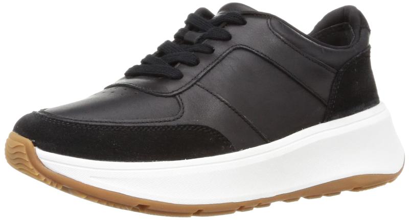 fitflop(相応うフロップ) レディース F-MODE LEATER SUEDE FLATFORM SNEAKERSオックスフォード