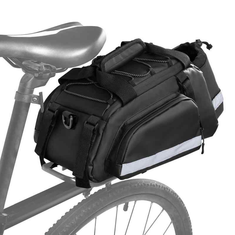 自転車 リアバッグ 12L 自転車パニアバッグ 防水 大容量 自転車トランクバッグ 反射テープ付き 4,582円