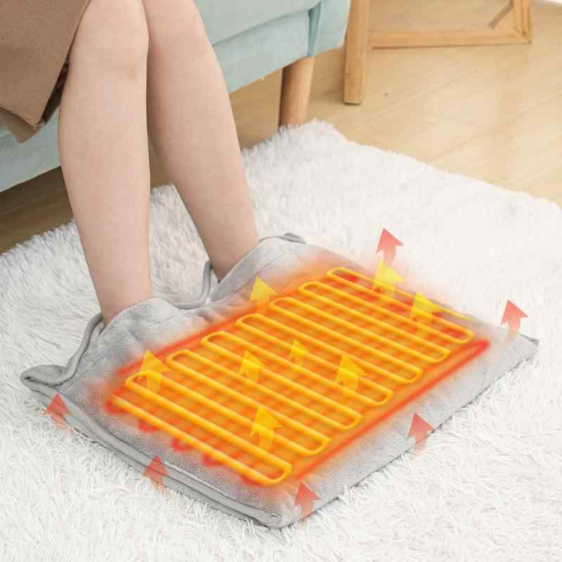 フットウォーマー 足温器 両面暖房 日本製ヒーター 電気足温器 30秒で速暖 8段階温度調節 6段階タイマー ダニ退治 フットヒーター 洗濯可能 55*40cm 男女兼用 省エネ 足冷え対策