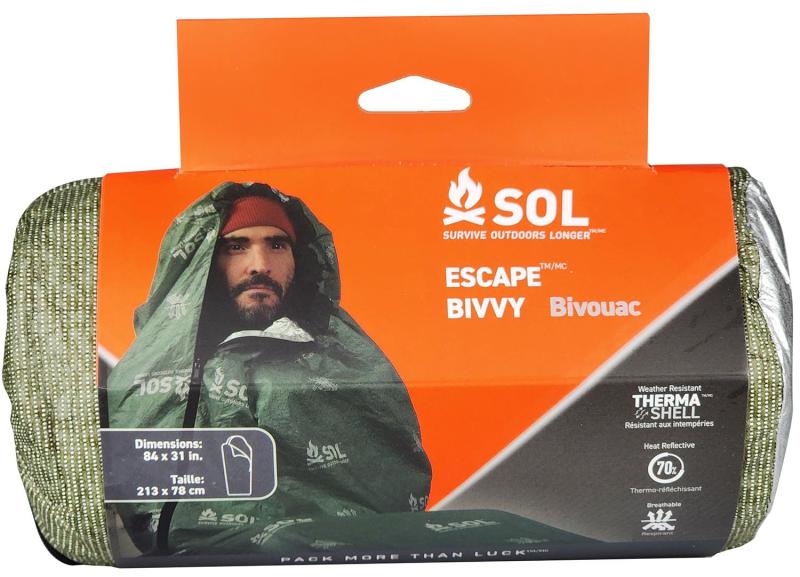SOL ニューエスケープヴィヴィ 透湿寝袋 防災 ビバーク 非常用 備蓄用 ヴィヴィサック