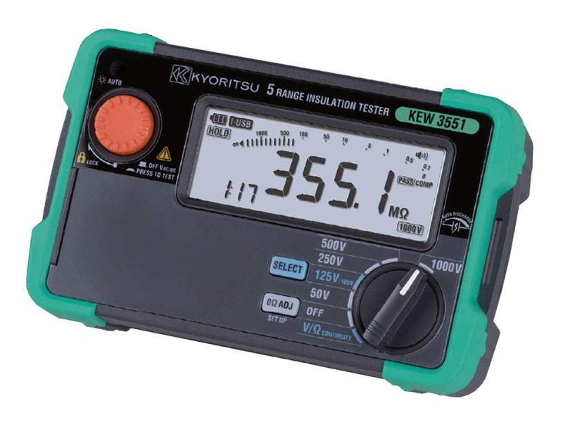 共立電気計器 (KYORITSU) 6レンジ絶縁抵抗計 (50V/100V/125V/250V/500V/1000V) : KEW 3551 26,800円