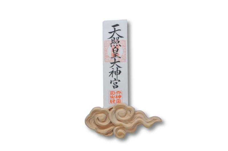 壁掛け用神札立（神棚）神棚 筋斗雲 浮き彫り祖霊舎 一社 神道 祭事 神様 神札 便利グッズ・