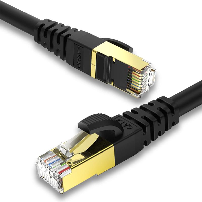 LANケーブル CAT8 カテゴリ-8 26A 40Gbps 2000Mz 超高速 有線ケーブル TP RJ45 イーサネットケーブル モデム ルーター ラップ プリンター ADSL回線 PC ps4 ps5 XBoxに対応ランーケーブル