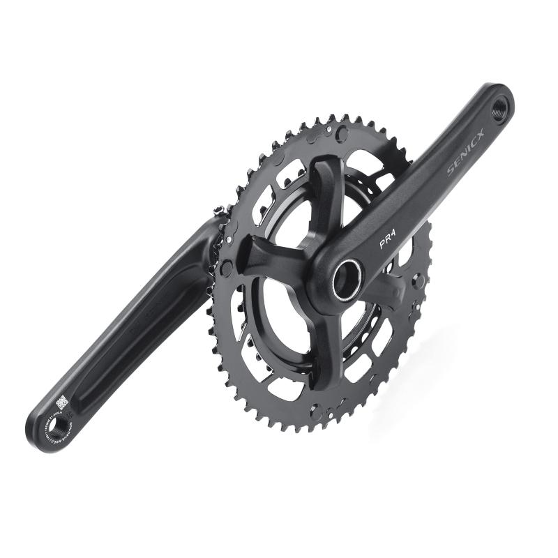 PR4 2 x 10/11/12速ロードバイククランクセットスプロケットクランクプロテクタ、165 mm/170 mm/175 mm BB 24 MM